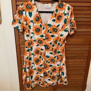 EUC Daisy Street Sunflower Dress